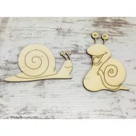 Natúr fa - Csigák 2db/csomag – festéshez, dekorációhoz