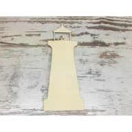 Natúr fa - Világítótorony 24cm – nyári dekorációhoz