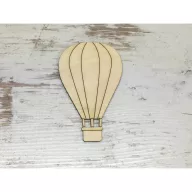 Natúr fa - Hőlégballon 10cm – festéshez, dekorációhoz