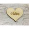 Egyedi gravírozott szív névvel – festéshez, dekorációhoz