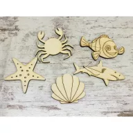 Natúr fa - Óceán csomag 5db/csomag – nyári dekorációhoz