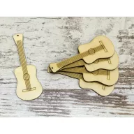 Natúr fa - Húros dobgitár 10cm 5db/csomag – festéshez, dekorációhoz