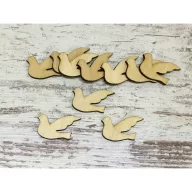 Natúr fa - Posta galamb kicsi 3cm 10db/csomag – festéshez, dekorációhoz