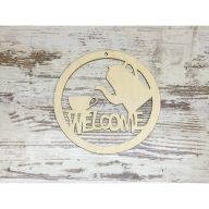 Natúr fa - Welcome coffee 25cm – festéshez, dekorációhoz