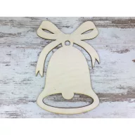 Natúr fa - Masnis harang 24cm – karácsonyi dekorációhoz