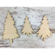 Natúr fa - Fenyő erdő 3db/csomag – koszorúhoz, asztaldíszhez