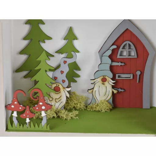 Natúr fa - Sapis manók 10cm  3db/csomag – karácsonyi dekorációhoz