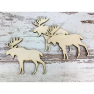 Natúr fa - Jávor szarvas 10cm 3db/csomag – koszorúhoz, asztaldíszhez