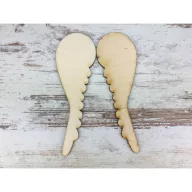 Natúr fa - Angyalszárny hosszú 15cm 2db/csomag – karácsonyi dekorációhoz, koszorúhoz