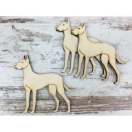 Natúr fa - Dándog 9cm 3db/csomag – festéshez, dekorációhoz