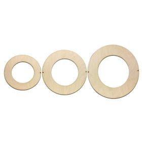 Natúr fa - Felfűzhető koszorú szett 3db/csomag