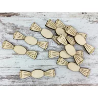 Natúr fa - Szaloncukor 10db/csomag – karácsonyi dekorációhoz