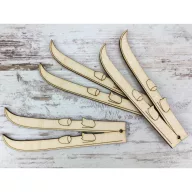 Natúr fa - Sítalp 11,5cm 3db/csomag – karácsonyi dekorációhoz