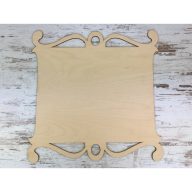 Natúr fa - Tábla íves szegéllyel 36cm – festéshez, dekorációhoz