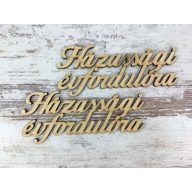 Natúr fa - "Házassági évfordulóra" 13cm 2db/csomag – festéshez, dekorációhoz