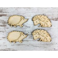 Natúr fa - Sünik 6cm 4db/csomag – őszi dekorációhoz