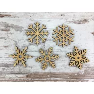 Natúr fa - Hópihe szett 5db/csomag – karácsonyi dekorációhoz