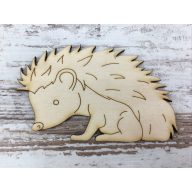 Natúr fa - Erdei süni 6x9,5cm – őszi dekorációhoz – Szezonok, alkalmak