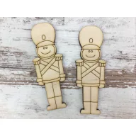 Natúr fa - Ólomkatona 10cm 2db/csomag – karácsonyi dekorációhoz