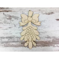 Natúr fa - Fagyöngy 15cm – karácsonyi dekorációhoz