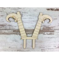 Natúr fa - Banyaláb beszúrós 15cm – őszi dekorációhoz