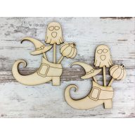 Natúr fa - Banyacipő 10cm 2db/csomag – őszi dekorációhoz