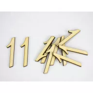 Natúr fa - Írott szám 5cm 10db/csomag – festéshez, dekorációhoz #1