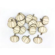 Natúr fa - Gravírozott tök 3cm 20db/csomag – őszi dekorációhoz
