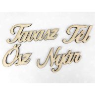 Natúr fa - Évszakok 4db/csomag – festéshez, dekorációhoz