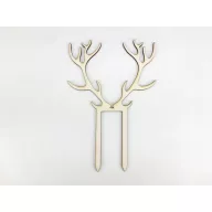 Natúr fa - Beszúrós agancs 18cm – karácsonyi dekorációhoz