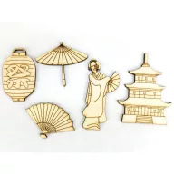 Natúr fa - Keleti csomag 5db/csomag – festéshez, dekorációhoz