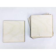 Natúr fa - Négyzet tábla 8x8cm 6db/csomag – festéshez, dekorációhoz