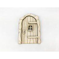 Natúr fa - Tündérajtó erdei kicsi – kerti és otthoni dekorációhoz