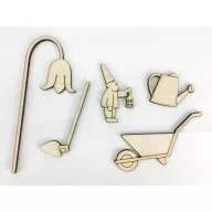 Natúr fa - Tündér kerti csomag 5db/csomag – festéshez, dekorációhoz