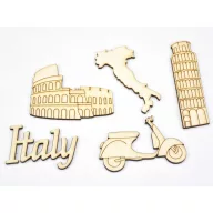 Natúr fa - Italy csomag 5db/csomag – festéshez, dekorációhoz