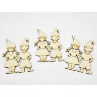 Natúr fa - Jancsi és Juliska 8cm 3db/csomag – festéshez, dekorációhoz