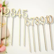 Natúr fa - Beszúrható számok 1-10-ig 26cm – festéshez, dekorációhoz
