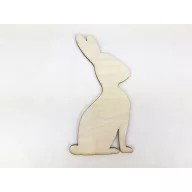 Natúr fa - Csoki nyuszi 7,5x15cm – húsvéti dekorációhoz