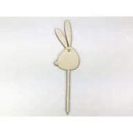 Natúr fa - Beszúrós duci nyuszi 5x18,5cm – húsvéti dekorációhoz