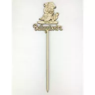 Natúr fa - Beszúrós felirat "Ballagásodra" baglyos – ballagási ajándékokhoz