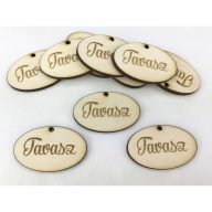 Natúr fa - "Tavasz" ovál tábla 10db/csomag – festéshez, dekorációhoz