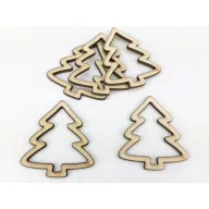 Natúr fa - Lyukas fenyő  5db/csomag – koszorúhoz, asztaldíszhez