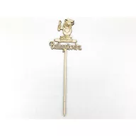 Natúr fa - Beszúrós felirat "Ballagásodra" okleveles bagoly – ballagási ajándékokhoz