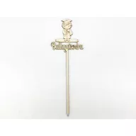 Natúr fa - Beszúrós felirat "Ballagásodra" fiú – ballagási ajándékokhoz