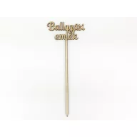 Natúr fa - Beszúrós " Ballagási emlék" felirat 24,5cm – ballagási ajándékokhoz