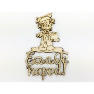 Natúr fa - "Ez a Te napod!" ballagó kislány 8x13,5cm – ballagási ajándékokhoz