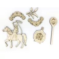 Natúr fa - Magyar csomag 10cm 6db/csomag – festéshez, dekorációhoz