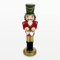 Diótörő dobbal piros – karácsonyi dekorációhoz – Szezonok, alkalmak