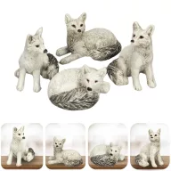 Kerámia sarki farkas (4 féle) – karácsonyi dekorációhoz