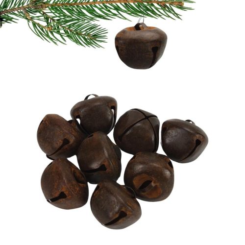 Fém kolomp rozsdásbarna 8db/csomag